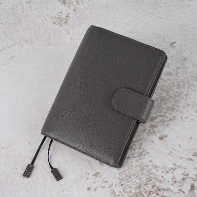 Carnet de notes en cuir Motif Lychee Couche de tête Cowhide A6 Carnet de notes en cuir