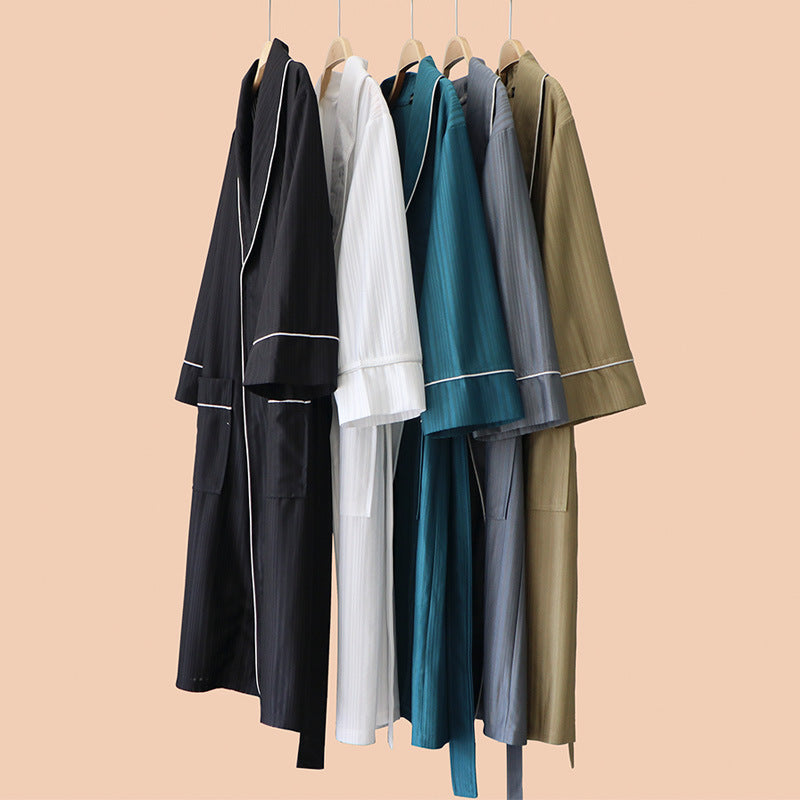Robe de nuit absorbante Hommes couple mince-style peignoir