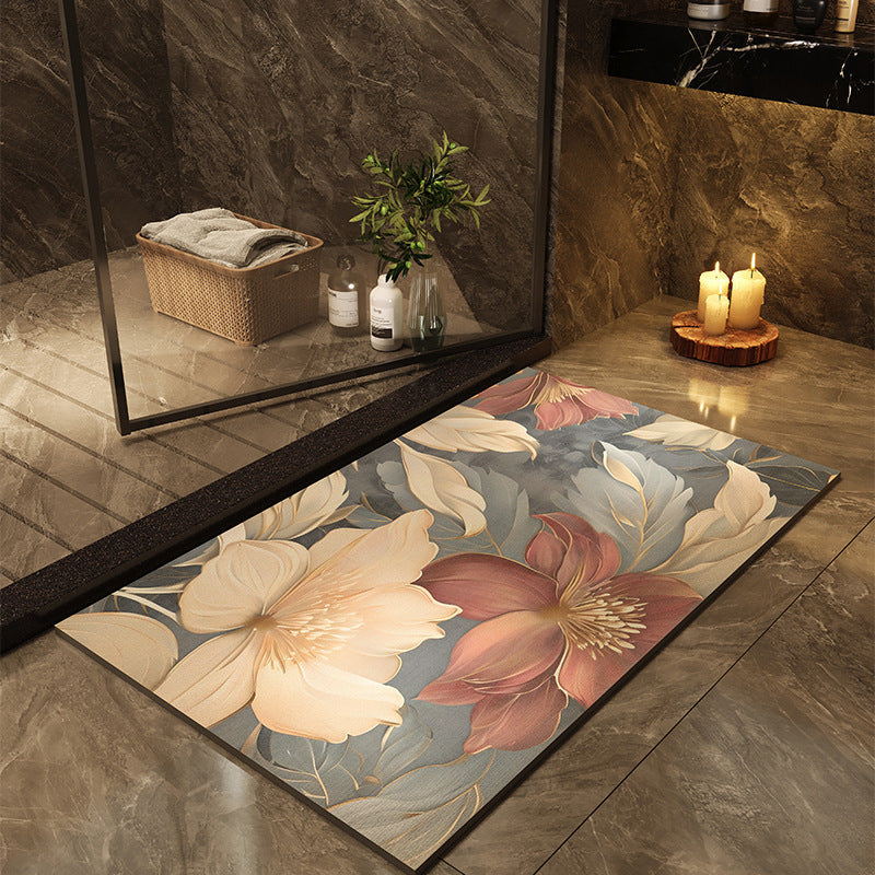 Tapis de salle de bains imprimé à séchage rapide
