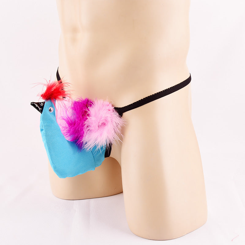Pantalon de poulet en pénis pour hommes T-back