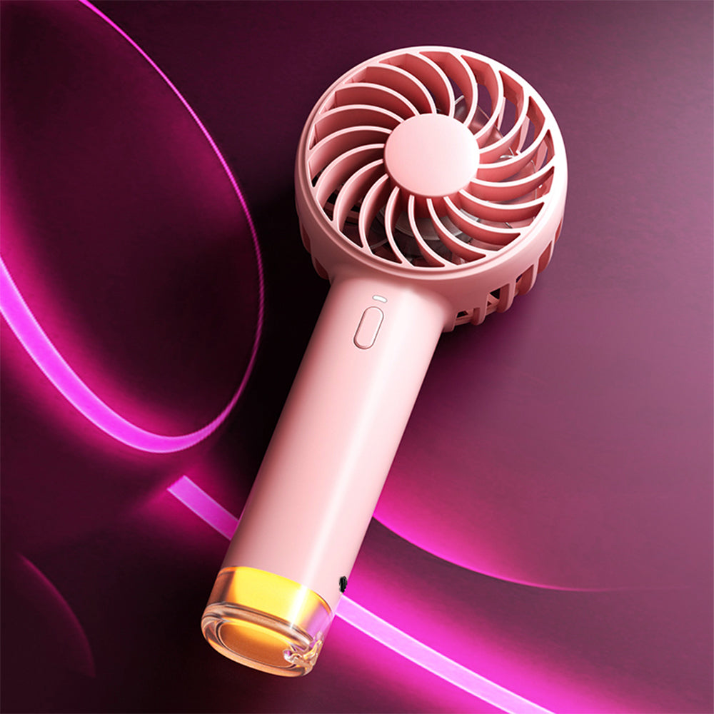 Petit Bee Portable couleur de charge mignon porter petite lampe à main ventilateur électrique ronde Han
