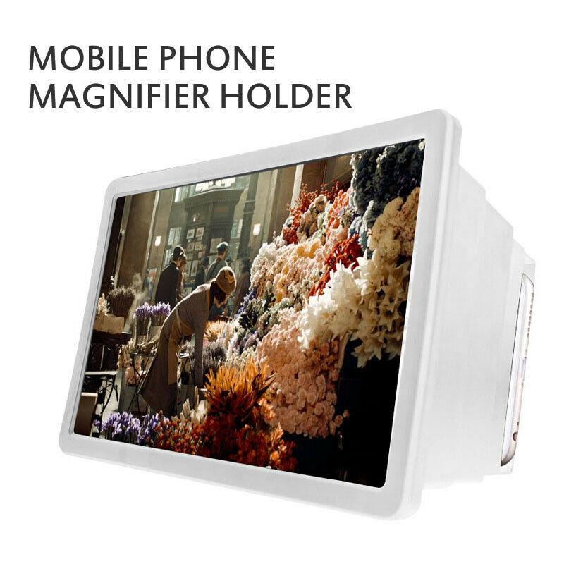 Magnificateur d'écran de téléphone portable blanc