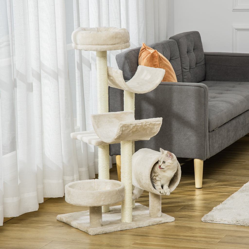 PawHut Arbre de chat pour les chats intérieurs Kitten Pet Scratching Post Perch Centre d'activité Scratcher