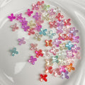 Perles de fleurs acryliques 4-Petal Lumineuses Glow-in-the-Dark