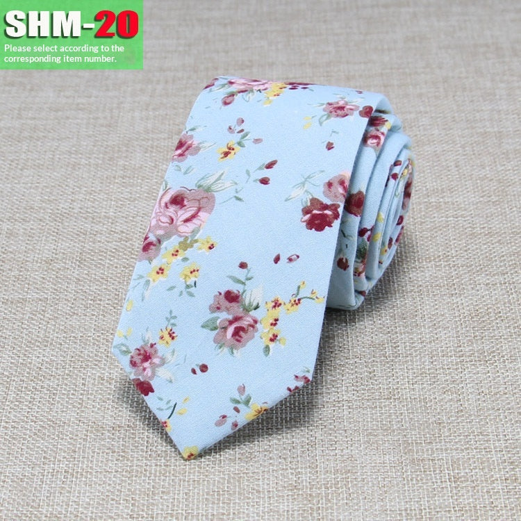 Narrow Casual Patterned Tie pour les hommes