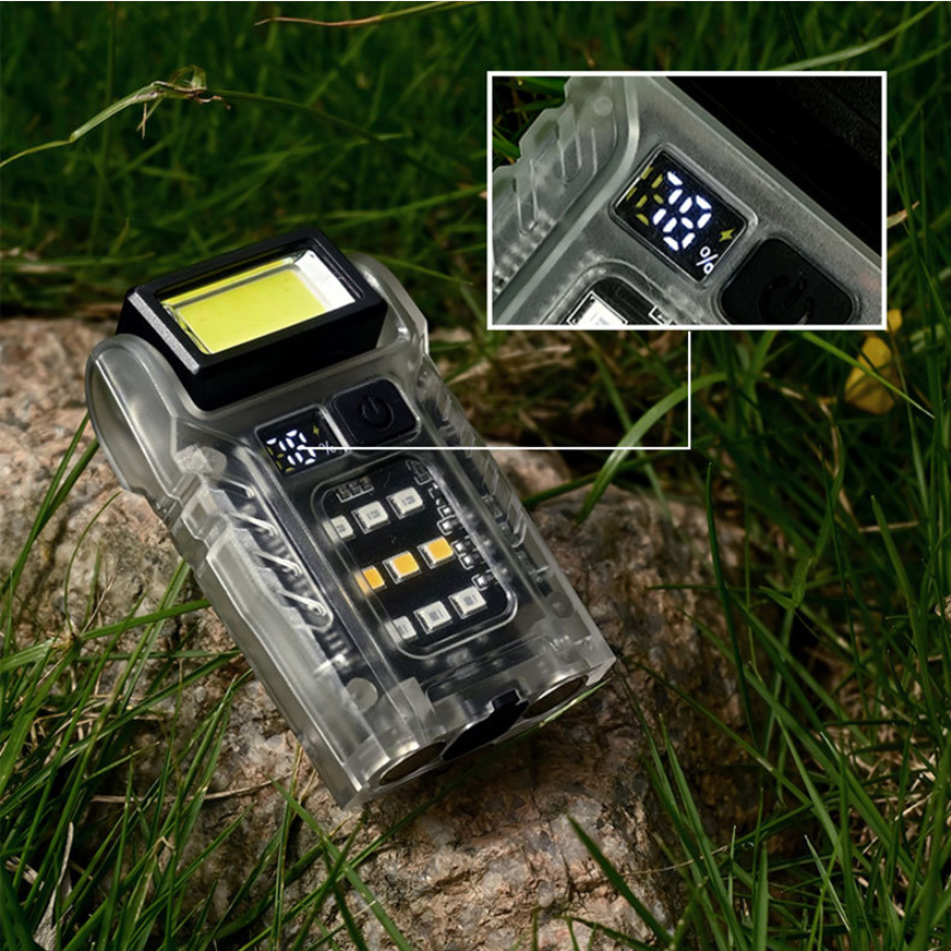 Mini lampe de poche LED lampe de poche magnétique USB rechargeable lampe de travail ceinture