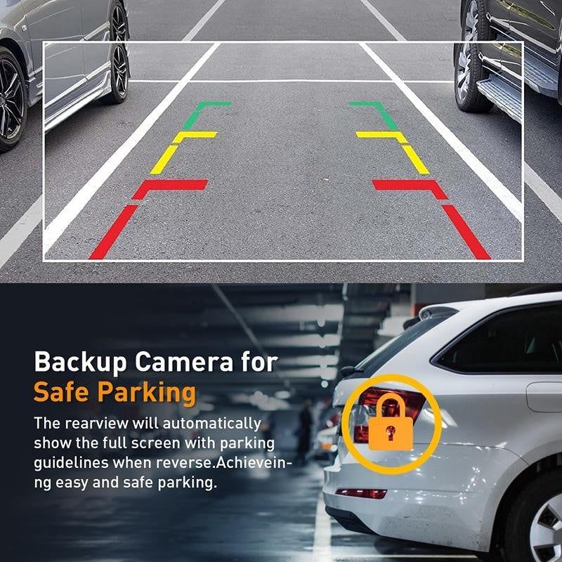 3 Lens Car Dash Cam Kit Caméra avant et arrière HD TAXI DVR Enregistreur de sécurité