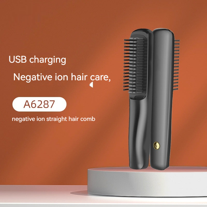 Charge sans fil Anion Comb droit Usb Charge pour le curling ou le redressage