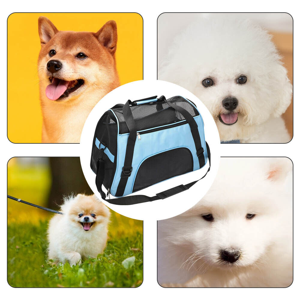 Grand sac de transport d'animaux de compagnie AVC Portable Soft Fabric Pold Dog Chat Puppy Travel Bag