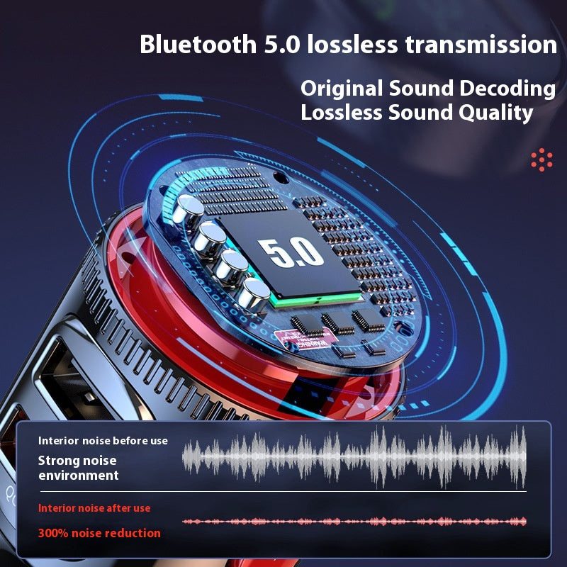 T23 Car MP3 Bluetooth lecteur de voiture Musique sans perte Multifonctionnelle Car Cigarette Lighter FM T
