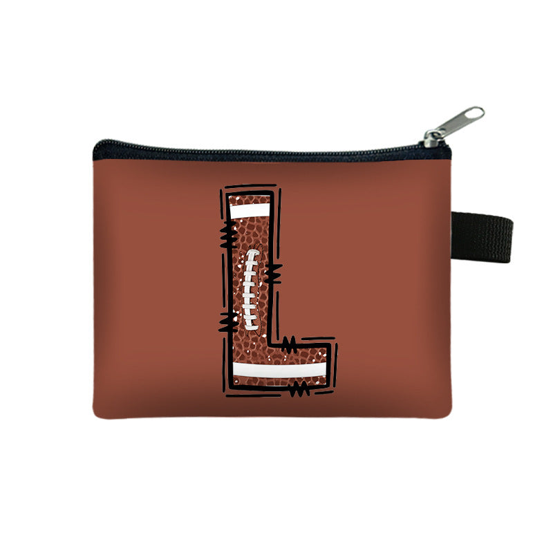 Creative Baseball Themed Lettre Coin Purse