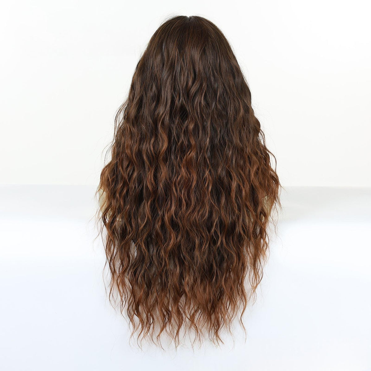 Long Medium Curl High Temperature Synthetic Silk Wig
