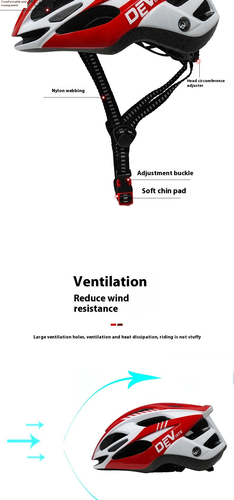 Plus Taille Cyclisme Casque vélo Casque d'équitation Ultra léger respirant