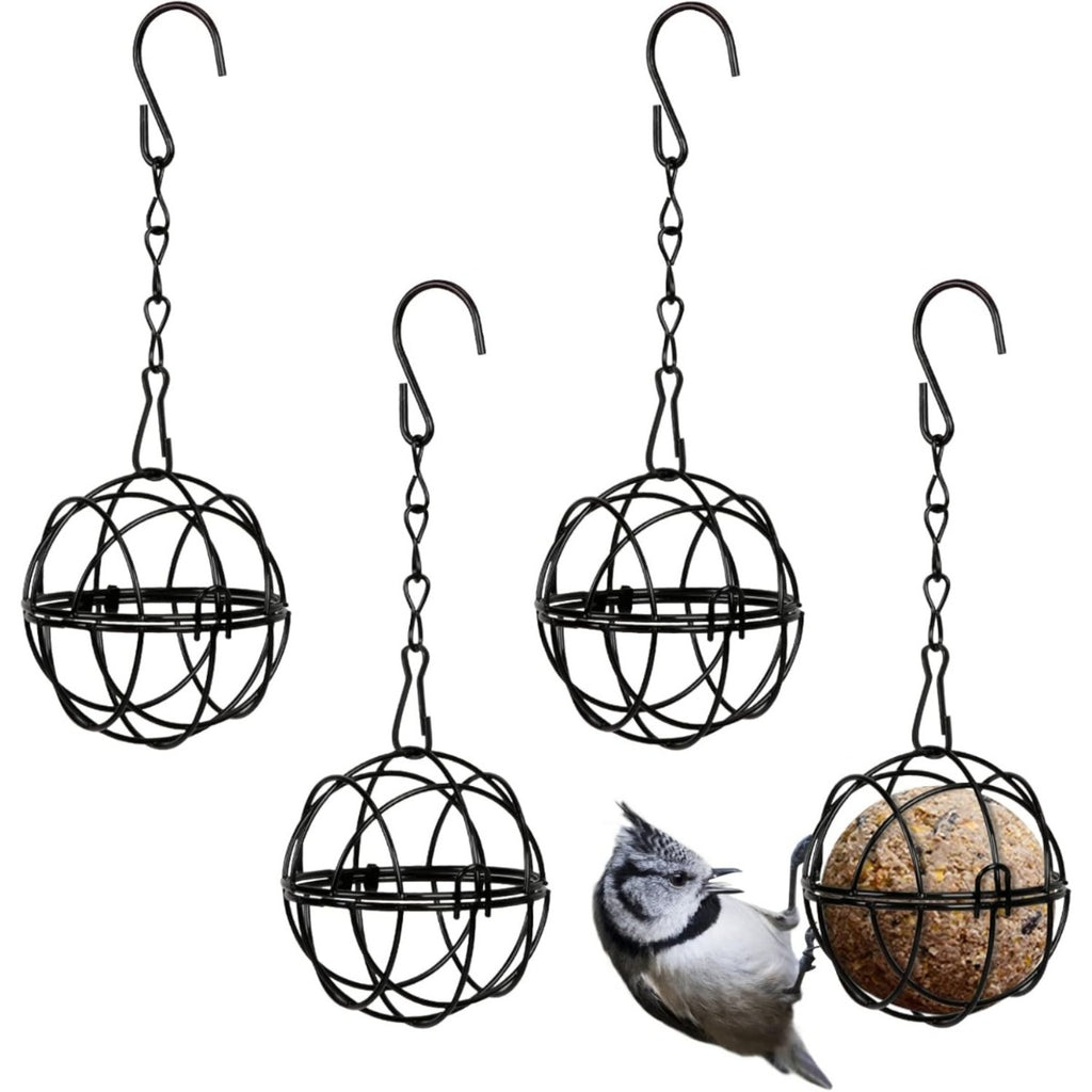 Ensemble de 4 Titmouse Suet Holder Bird Feeder Station pour accrocher