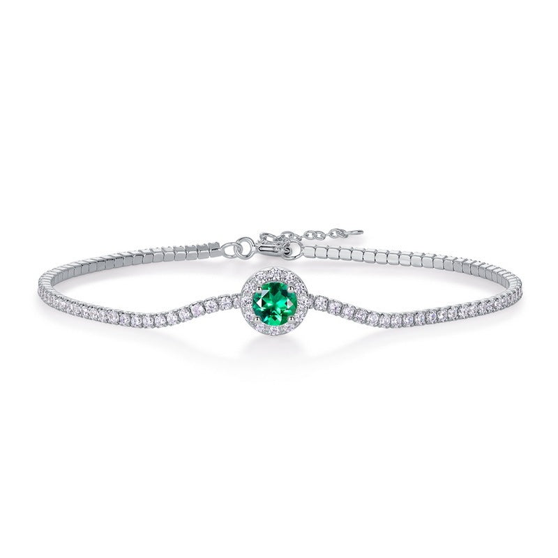 S925 Bracelet de tennis en argent sterling