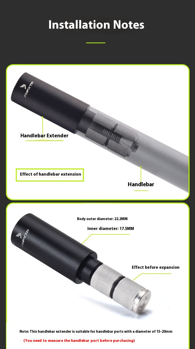 Poignée de vélo de montagne Extension Rod Longueur voiture alliage d'aluminium pliant