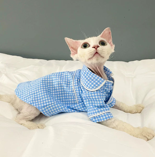 Pyjama pour Sphynx et Devon Rex Cats.
