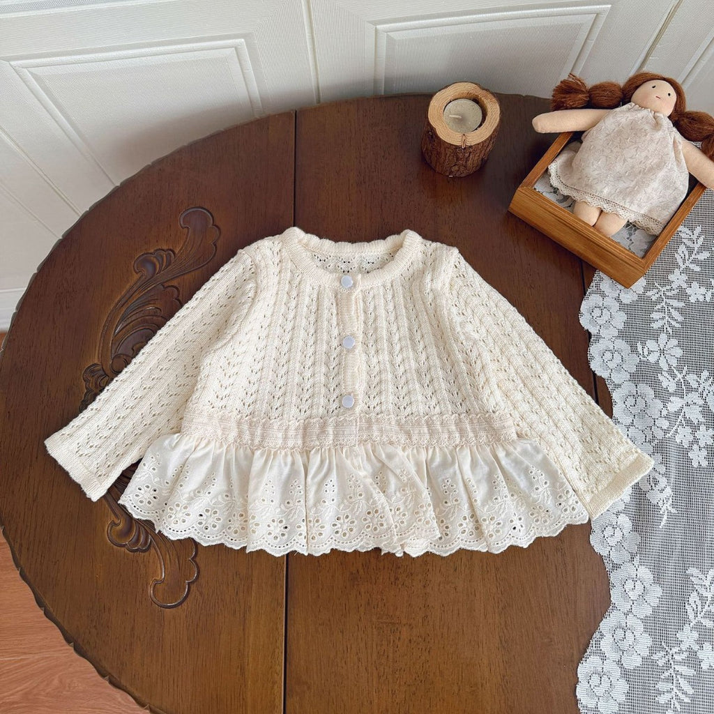 Cardigan tricoté pour bébés filles