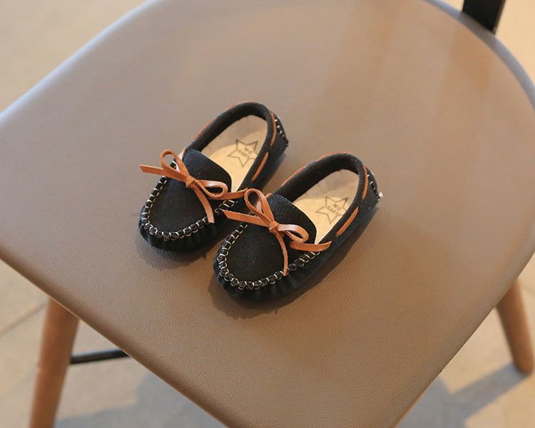 Mode bébé fille mignon simple couche chaussures Soft Bottom