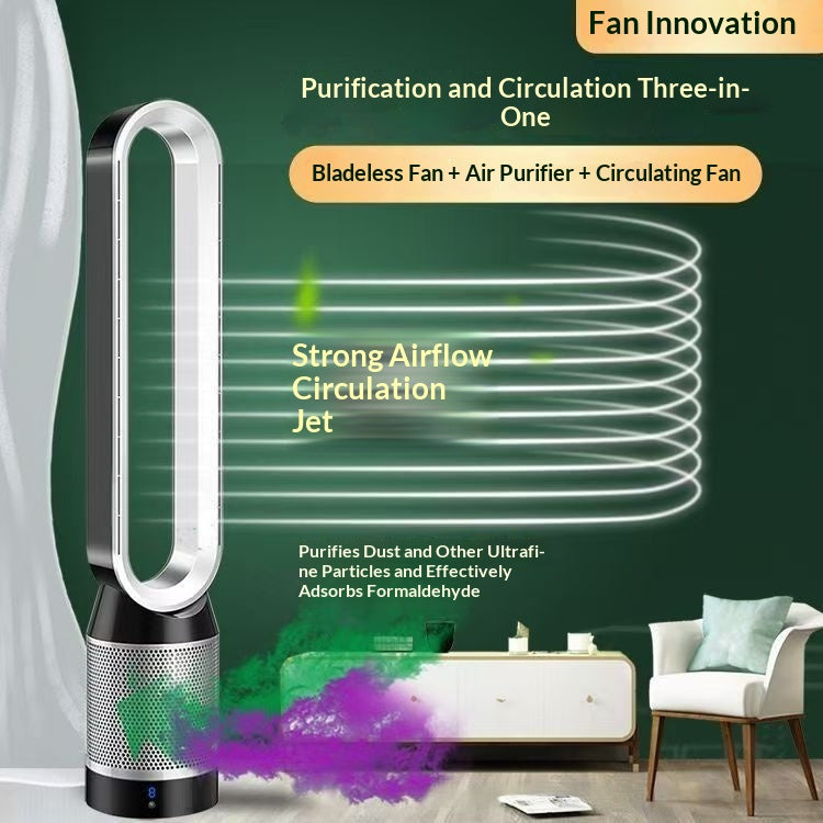 Eventail de sol sans feuille ultra-fibre avec purification d'air pour usage domestique