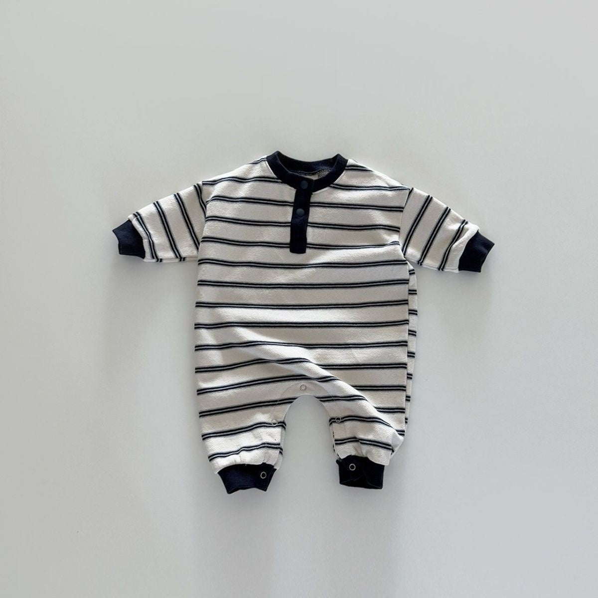 Jumpsuit rayés bébé garçons et filles printemps et automne manches longues