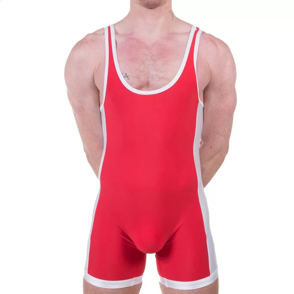 Homme Lutte Singlet Sans manches Bodysuit
