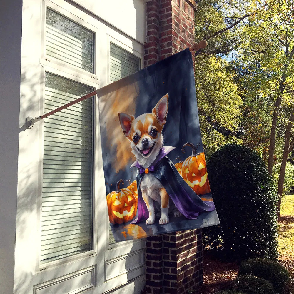 Chihuahua Puppy Maison d'Halloween Drapeau Grand Porc Manches Pole décoratif à l'extérieur de la cour Banne