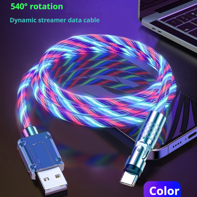 Colorful Cheval Racing Light Car Atmosphère Fil de charge Super rapide