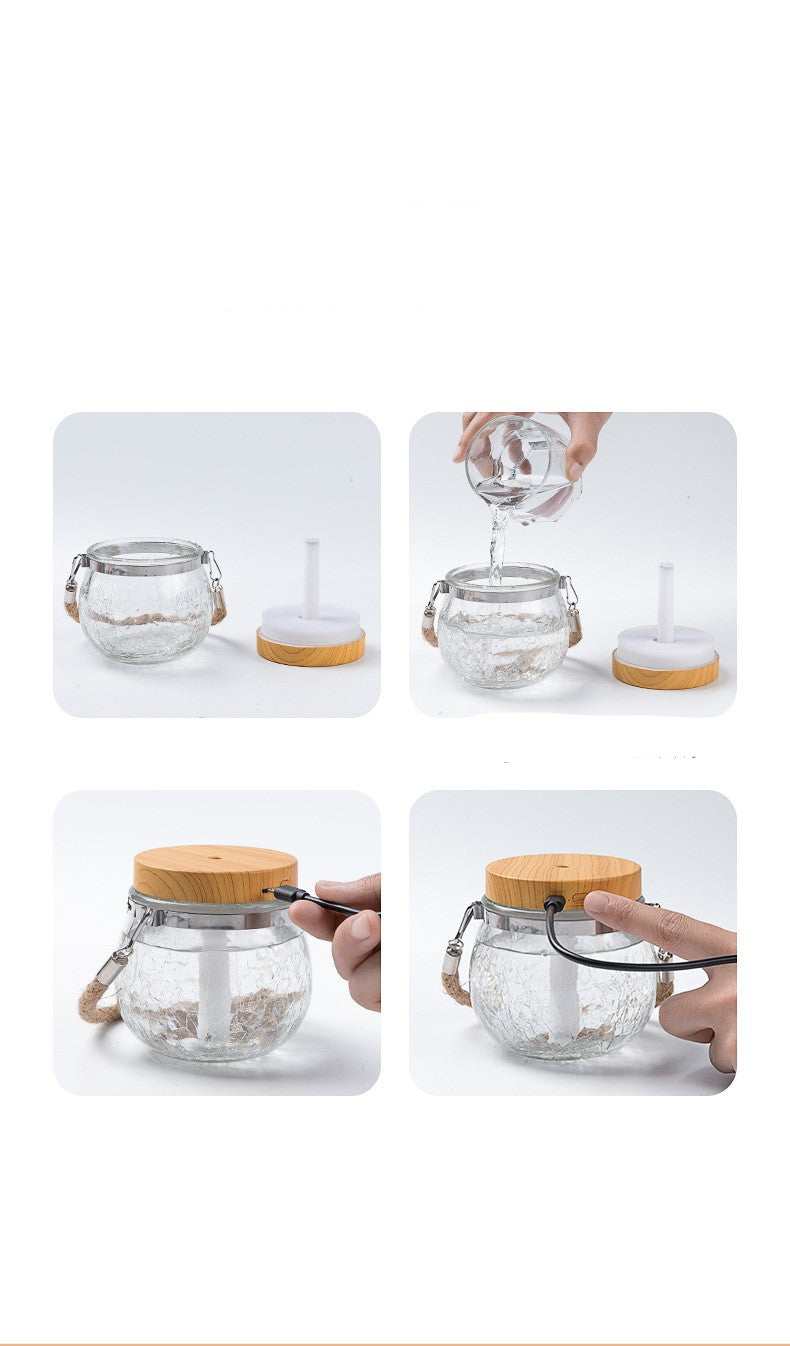 Humidificateur de boule d'atomiseur de charge USB lourd de foyer