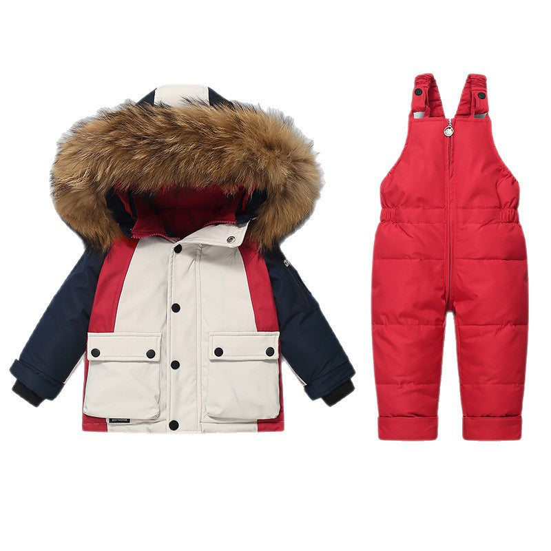 Veste et survêtements de bille épaissies pour enfants