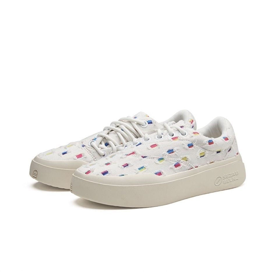 Respirant Casual Black Plats en plie