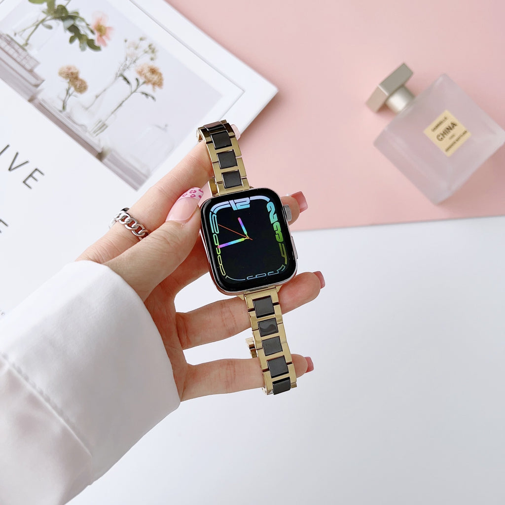 Bracelet de montres en céramique en acier inoxydable