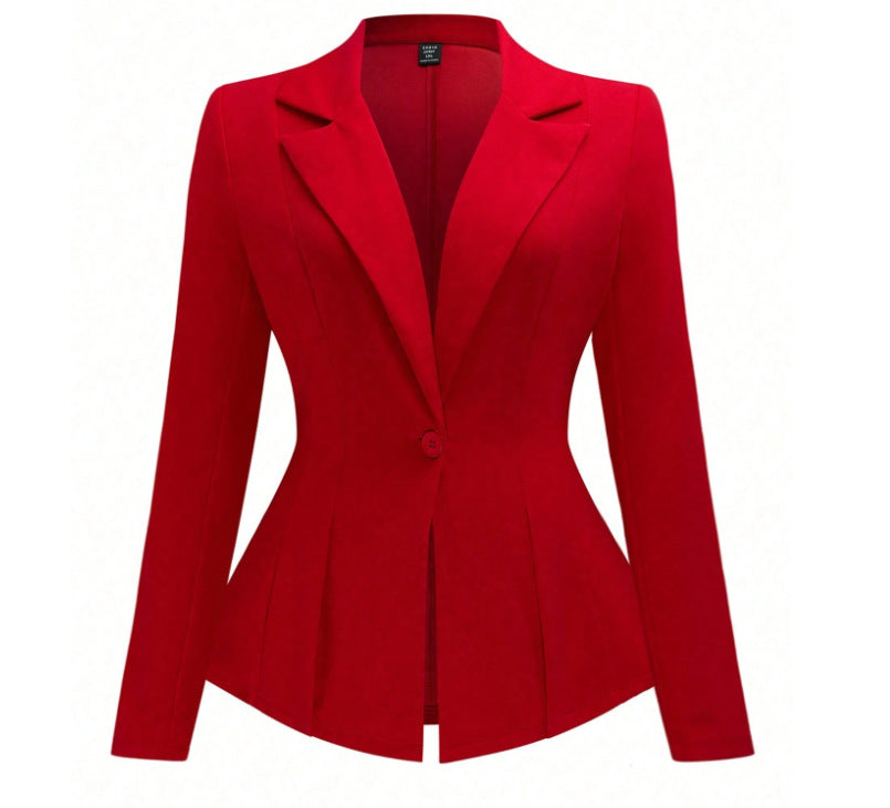Plus-size Solid-color Ceinture costume de style européen et américain