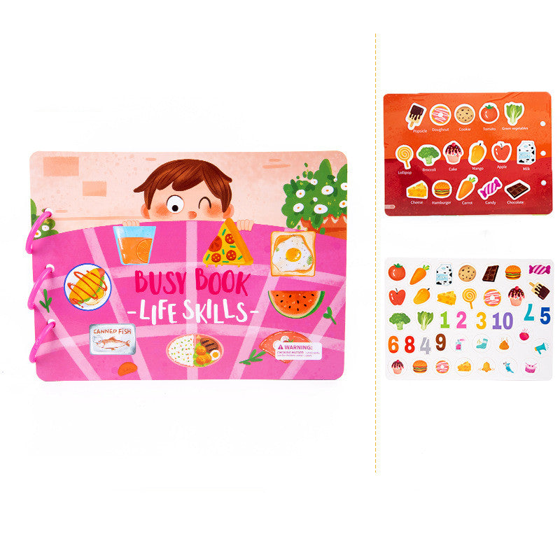 L'éducation des jeunes enfants Educationnel Velcro Hand Tear Pull Book Baby Tranquill Paste Book To