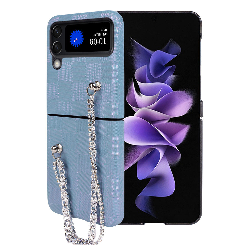 Coque téléphone mobile Écran pliant Plein d'étoiles Bracelet Protection Couverture