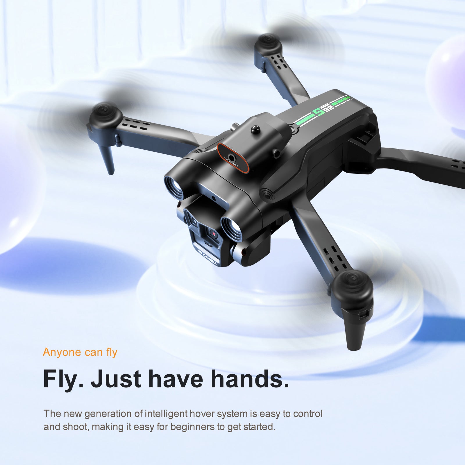 S92 Véhicule sans pilote télécommandé Double trois caméras Positionnement optique Quadco