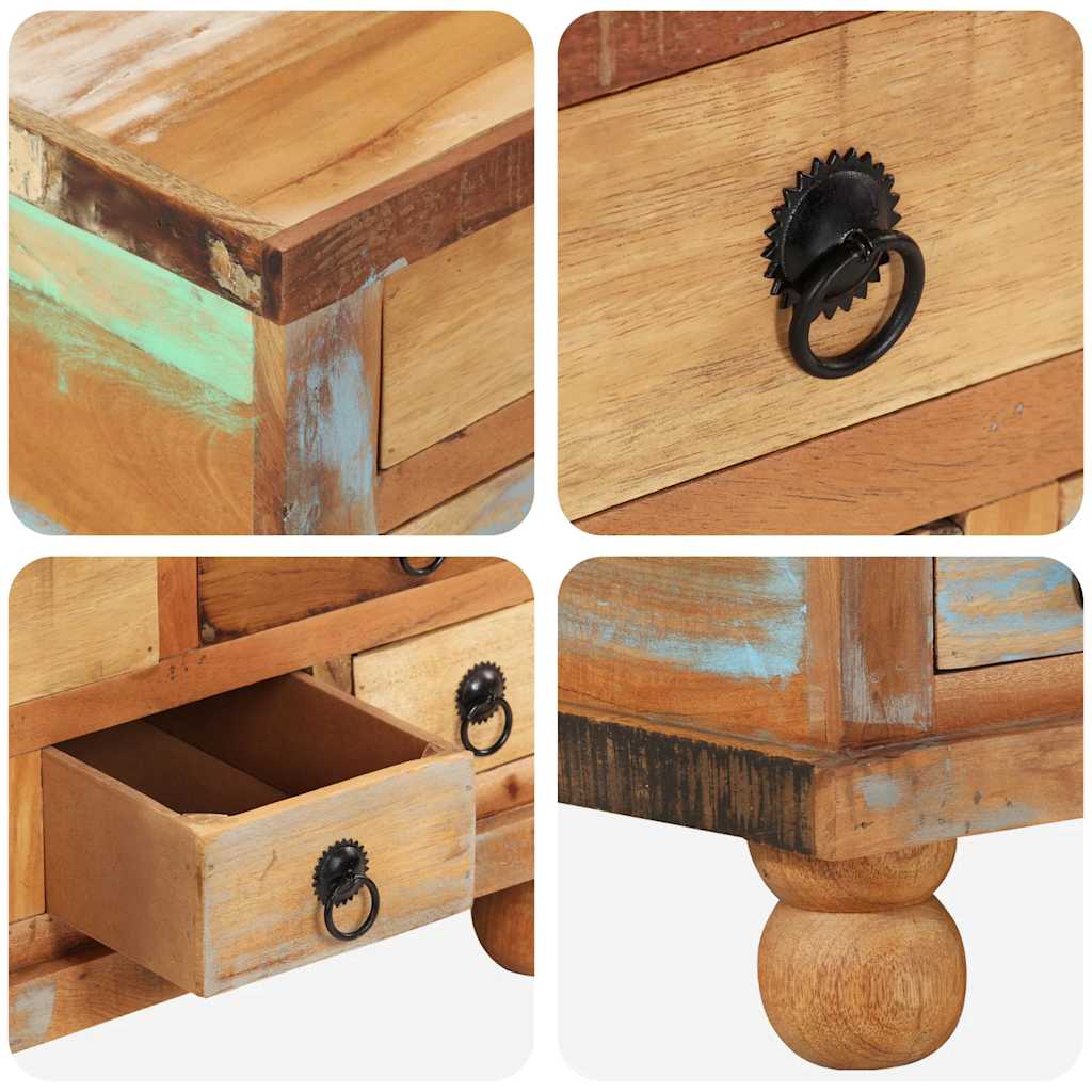 Table de café Bois recuit 70x Table de café Bois de mangue dure