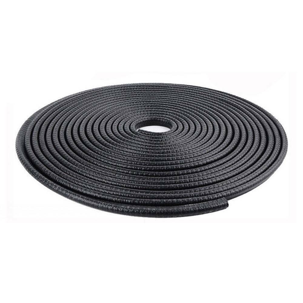 10M noir PVC porte de voiture Edge Guard U canal bande de joint en caoutchouc pour 1-2mm bords