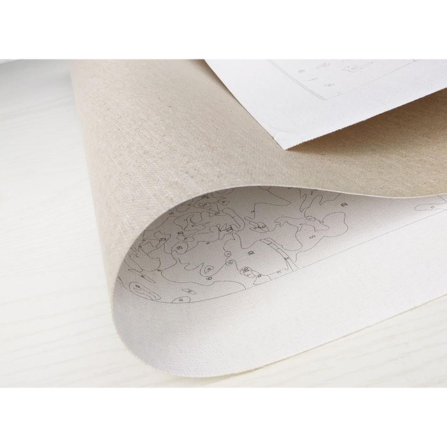 Peur ou surprise- peinture bricolage par kit de chiffres