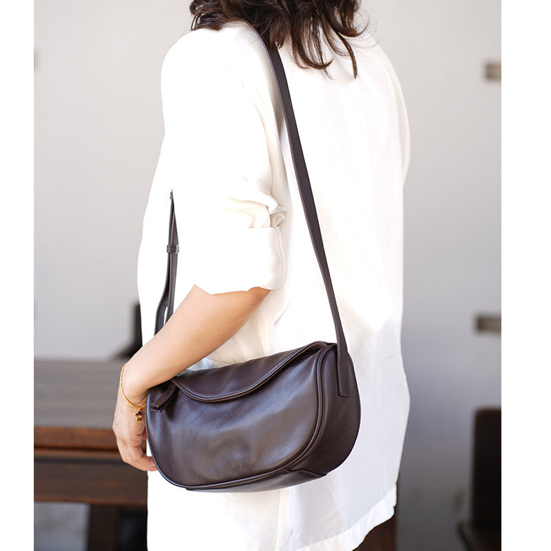 Premier couche Cowhide véritable sac de corps en cuir