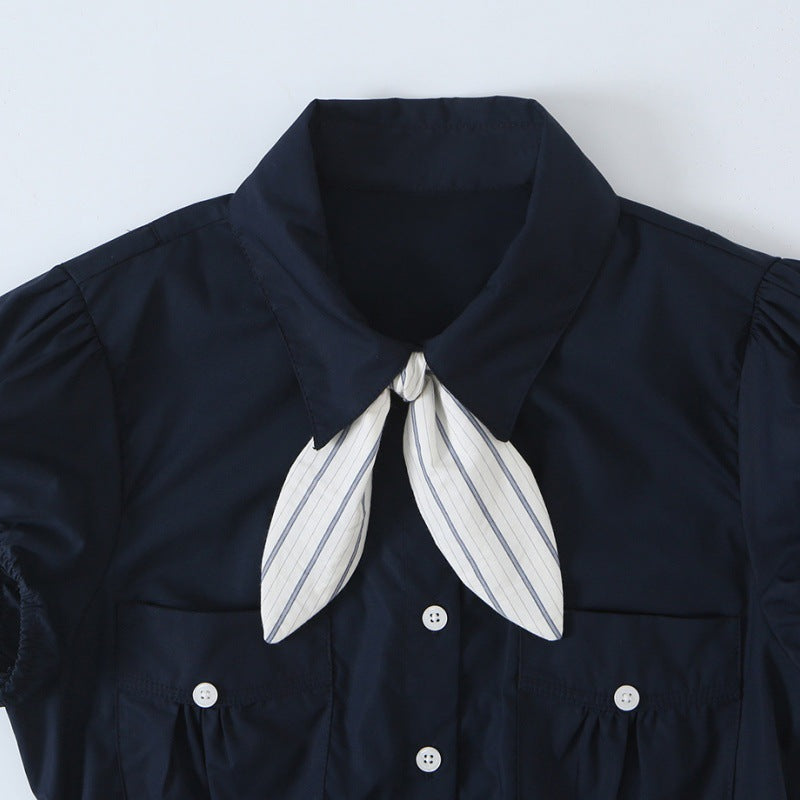 Blouse à manches courtes pour femmes