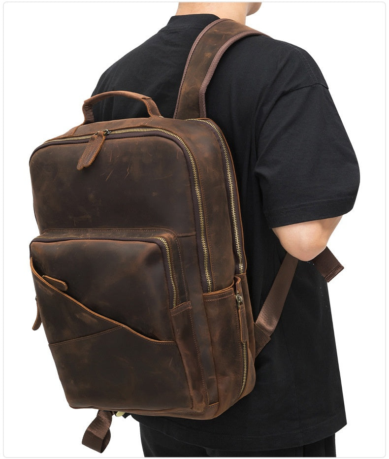Sac à dos en cuir pour hommes