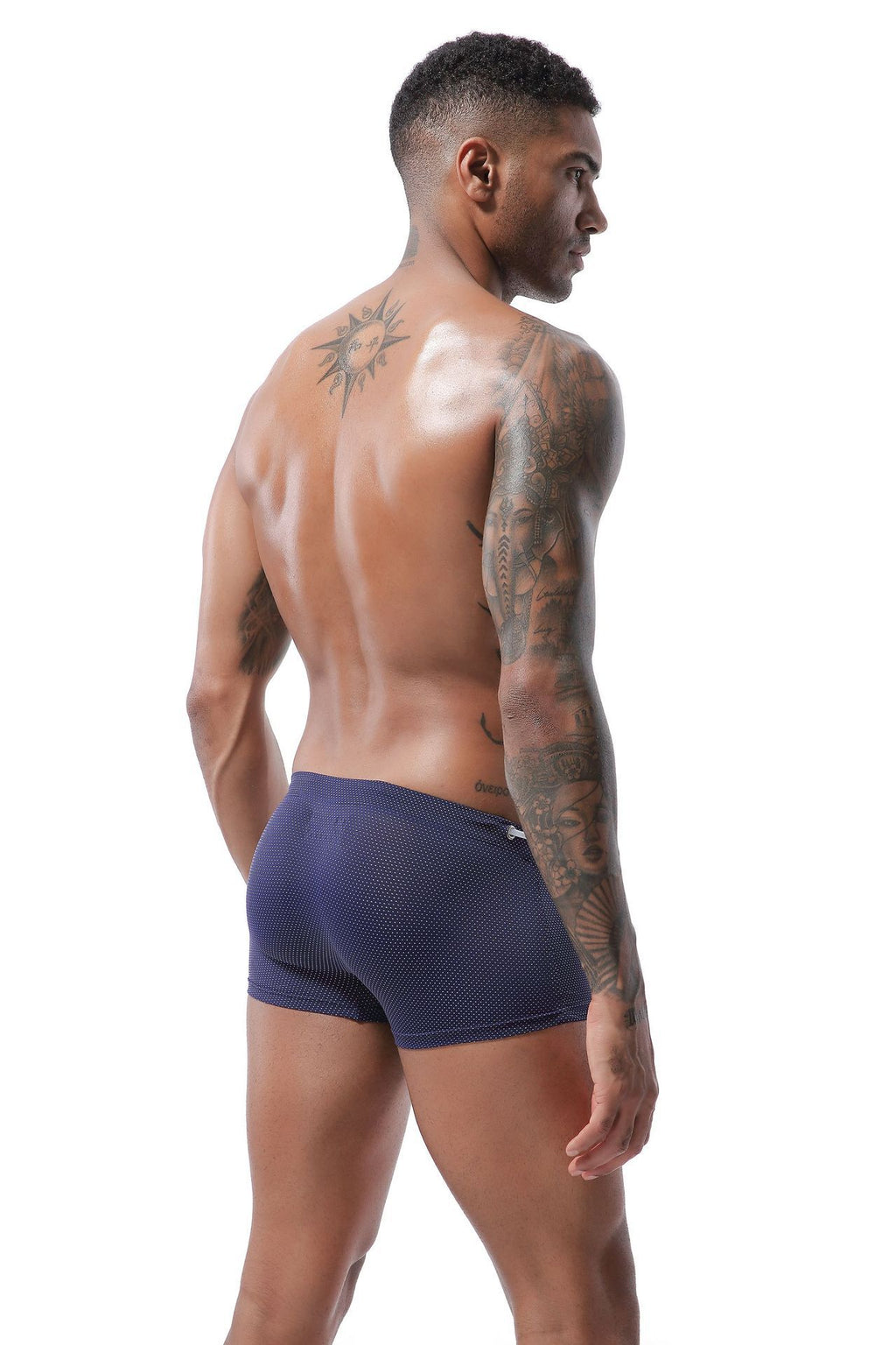 Pantalon de plage de printemps pour hommes Dentelle Nylon Boxer de faible taille