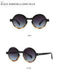 Lunettes de soleil européennes et américaines Retro Artistic Charm Style INS Lunettes de soleil rondes