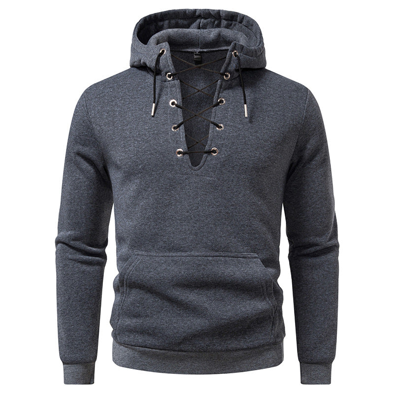 Sweat-shirt à cordes à capuche à capuchon pour homme