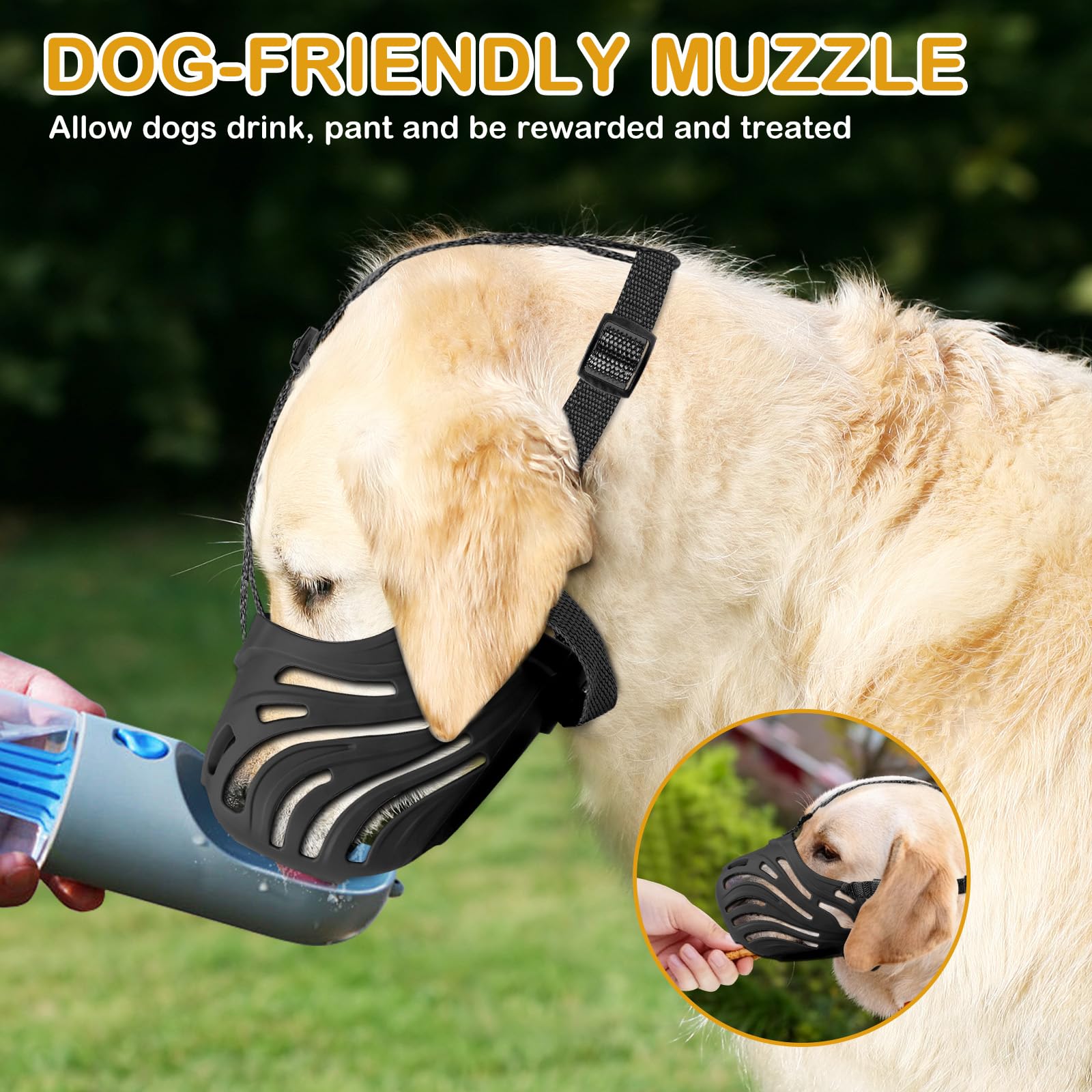 Muselière de chien, Muselière de chien respirante douce Chiens appropriés, Muselières de panier réglables