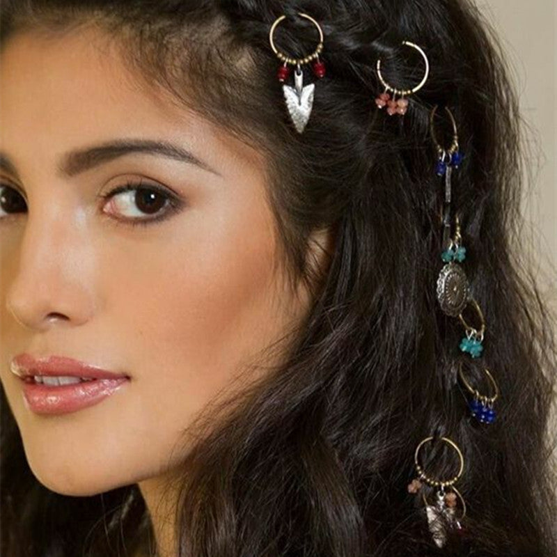 Épingle à cheveux pendentif de pièce de monnaie Headdress simple