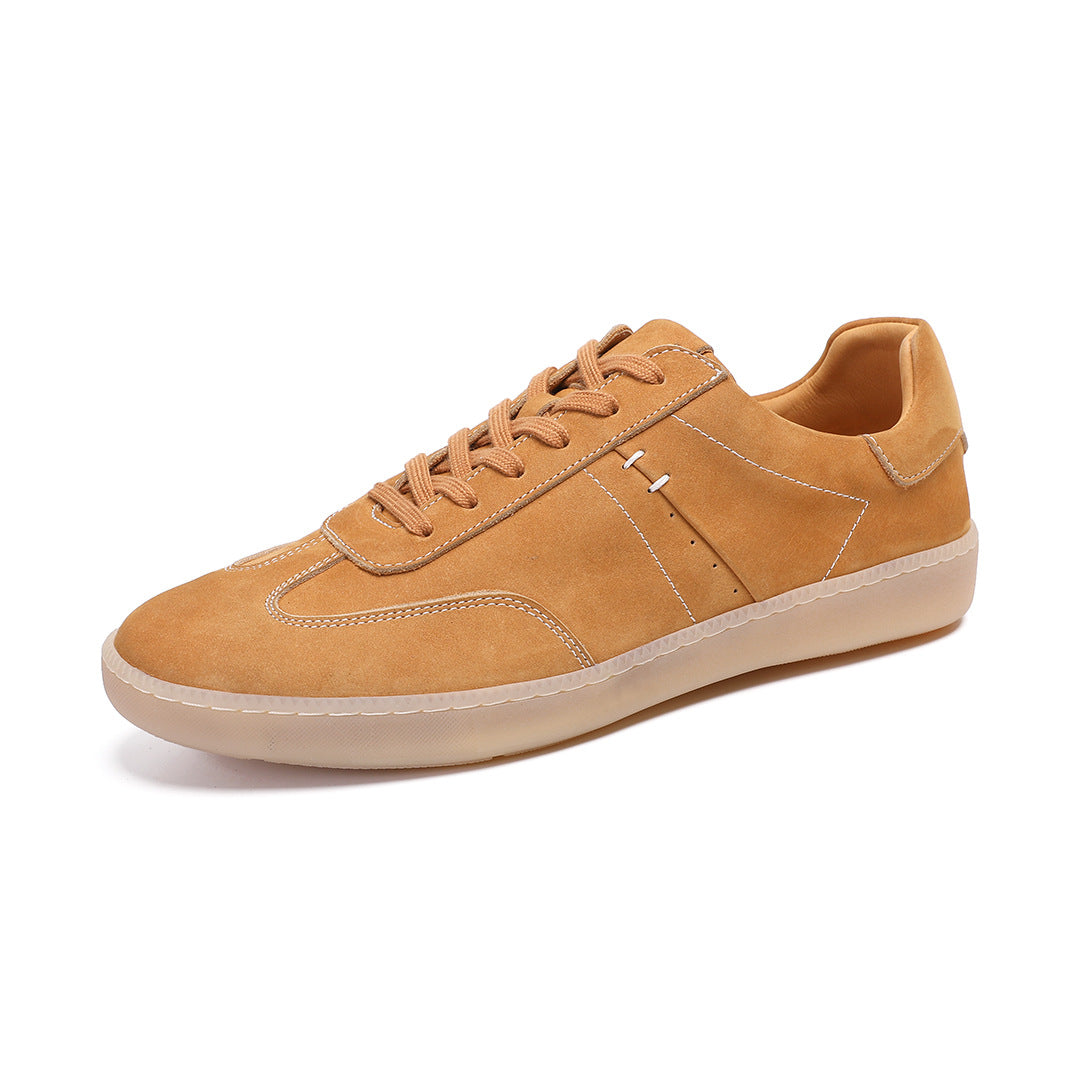 Chaussures polyvalentes en cuir lavé à l'eau avec une semelle mince et une sensation premium