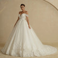 Robe de mariée principale hors épaule Élégante Style de cour de luxe de haute qualité