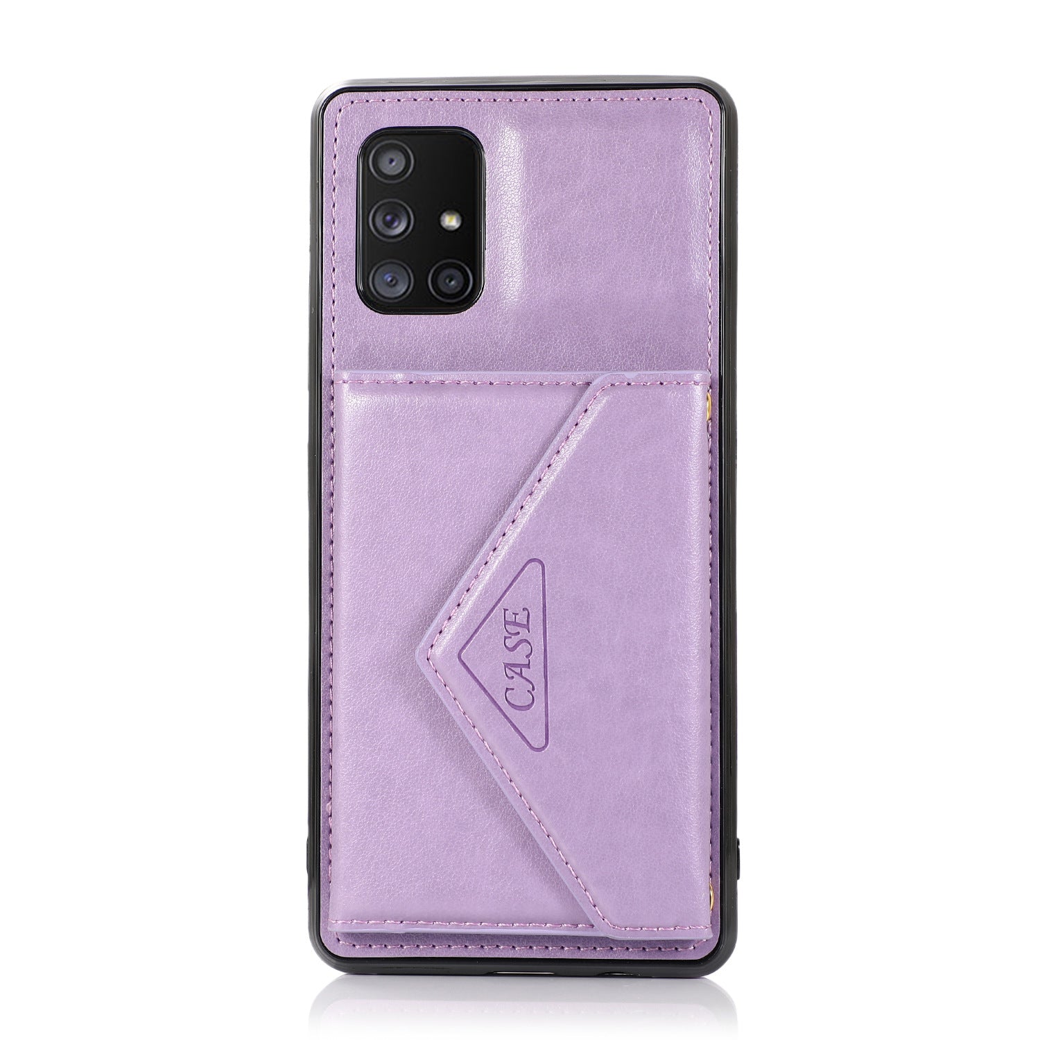 Slope Triangle au-dessus d'une épaule Téléphone portable Multi-fonctions Cover Wallet Card Cas en cuir